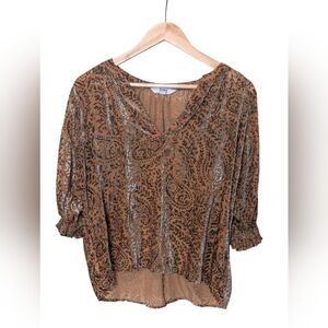 BB Dakota Steve Madden Better To Burn Out Top Amber And Green Velvet Flaw